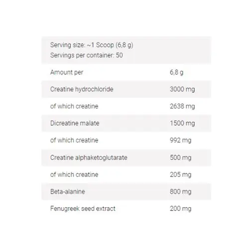 FA nutrition – CREA CORE creatine complex 340g, 50 serv. Flavored - الصورة 3