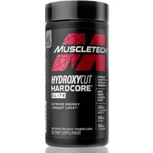 MUSCLETECH – HYDROXYCUT HARDCORE ELITE – 100 CAPSULES