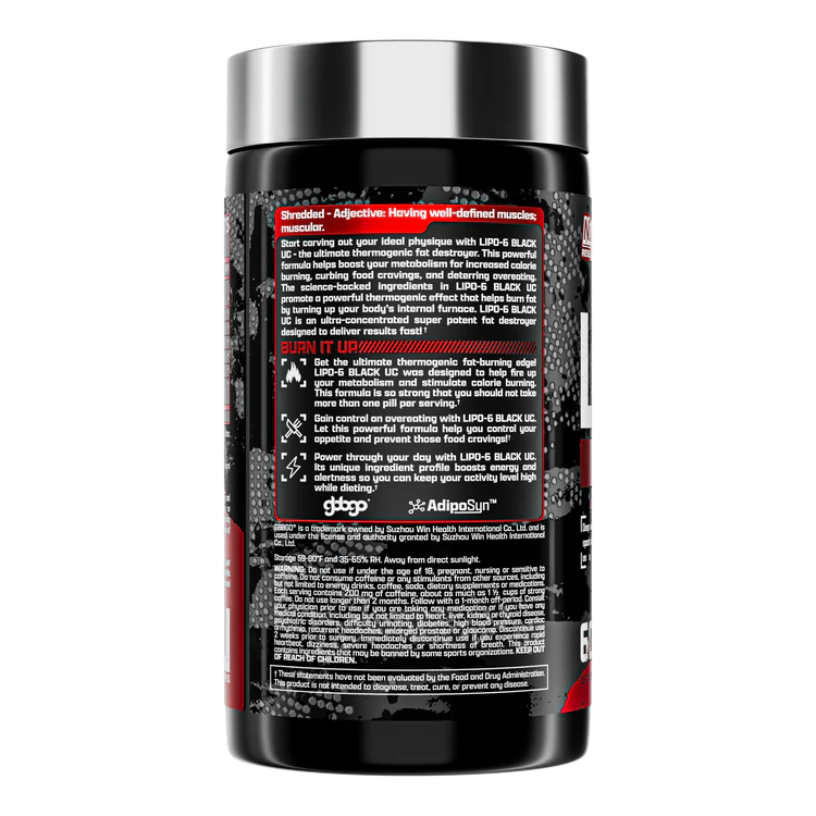 Nutrex LIPO-6 BLACK Ultra Concentrate -60 cap - الصورة 2