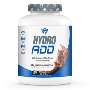 Muscleadd – Hydro Add 100%Hydrolyzed Whey Protein Fastest Absorption – 50Serv. – 1800G – Chocolate Ice Cream