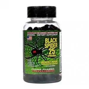 Cloma Pharma – Black spider – 25 Fat Burner – 100 Capsules